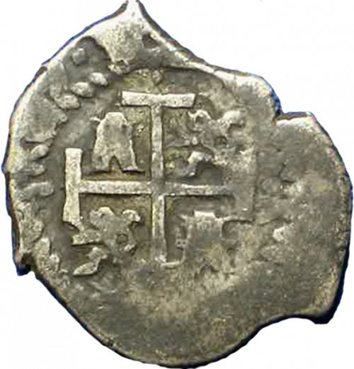 half Real Reverse Image minted in SPAIN in 1687VR (1665-00  -  CARLOS II)  - The Coin Database