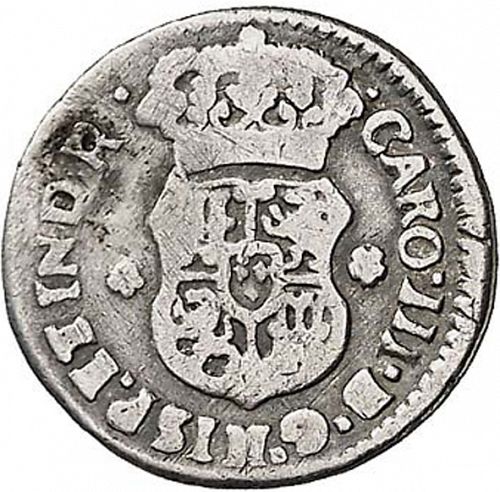half Real Obverse Image minted in SPAIN in 1760 (1759-88  -  CARLOS III)  - The Coin Database