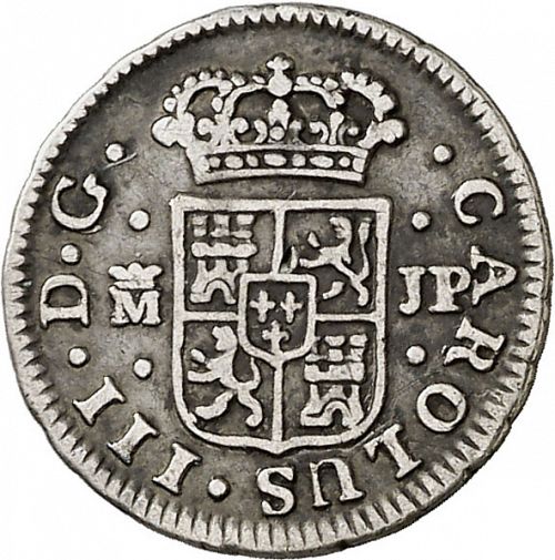 half Real Obverse Image minted in SPAIN in 1762JP (1759-88  -  CARLOS III)  - The Coin Database