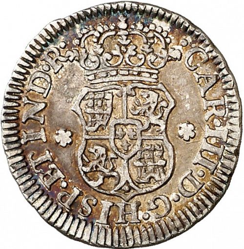 half Real Obverse Image minted in SPAIN in 1766M (1759-88  -  CARLOS III)  - The Coin Database