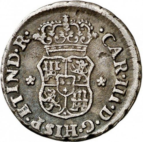 half Real Obverse Image minted in SPAIN in 1768JM (1759-88  -  CARLOS III)  - The Coin Database