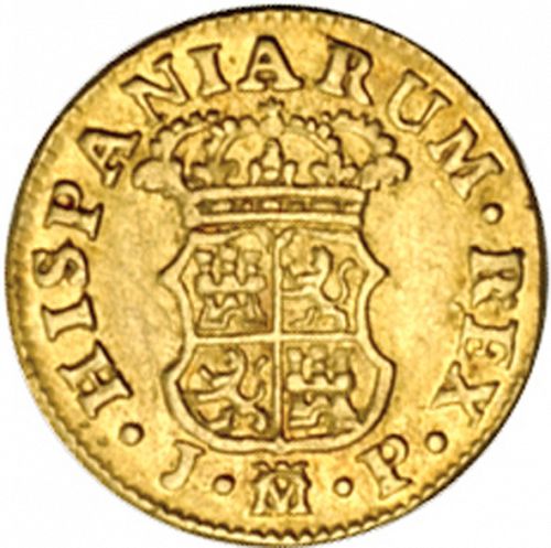 half Real Reverse Image minted in SPAIN in 1760JP (1759-88  -  CARLOS III)  - The Coin Database