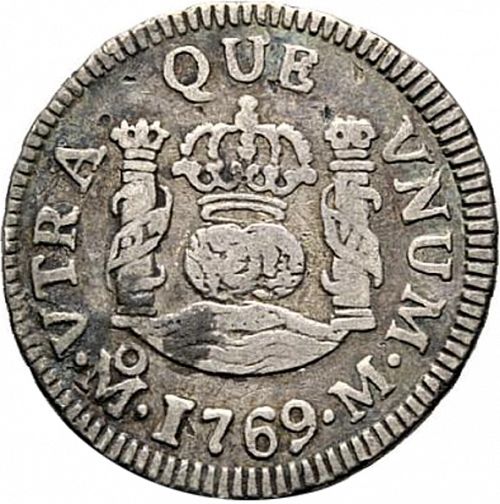 half Real Reverse Image minted in SPAIN in 1769M (1759-88  -  CARLOS III)  - The Coin Database