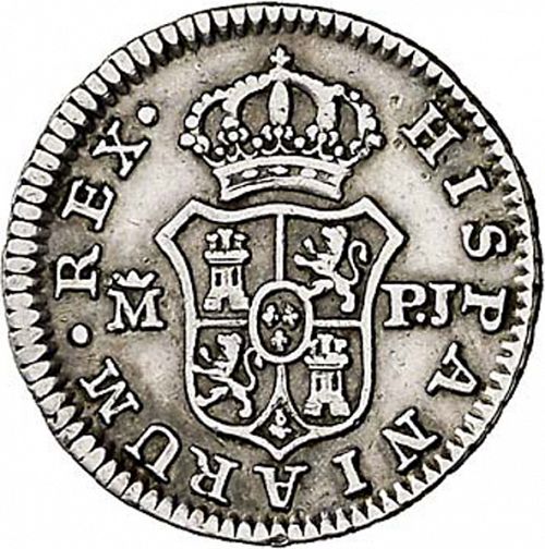 half Real Reverse Image minted in SPAIN in 1778PJ (1759-88  -  CARLOS III)  - The Coin Database