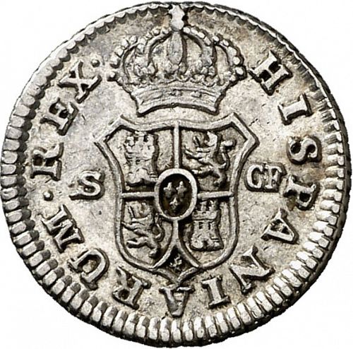 half Real Reverse Image minted in SPAIN in 1779CF (1759-88  -  CARLOS III)  - The Coin Database