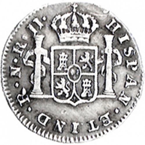 half Real Reverse Image minted in SPAIN in 1784JJ (1759-88  -  CARLOS III)  - The Coin Database