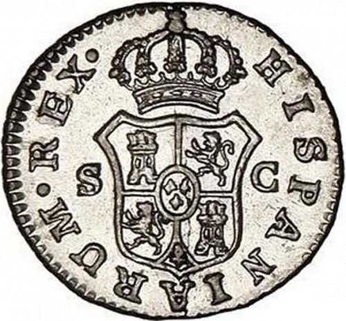 half Real Reverse Image minted in SPAIN in 1788C (1759-88  -  CARLOS III)  - The Coin Database