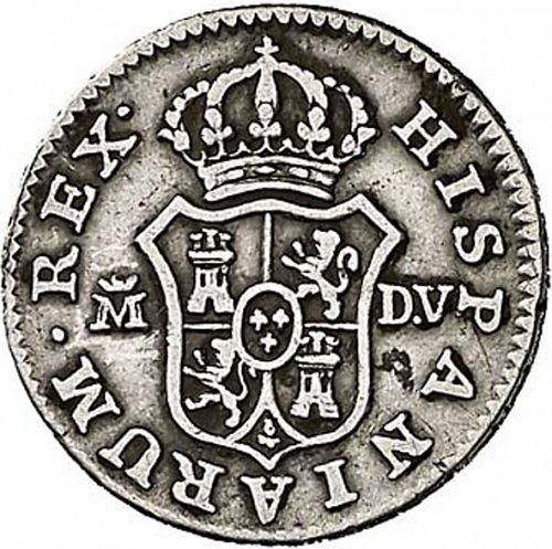 half Real Reverse Image minted in SPAIN in 1788DV (1759-88  -  CARLOS III)  - The Coin Database