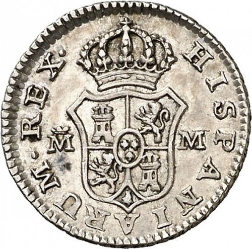 half Real Reverse Image minted in SPAIN in 1788M (1759-88  -  CARLOS III)  - The Coin Database