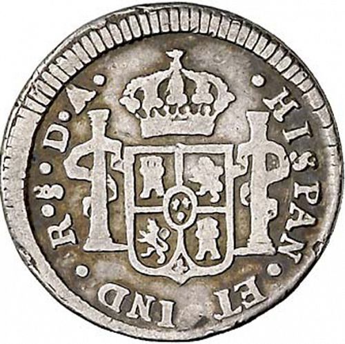 half Real Reverse Image minted in SPAIN in 1789DA (1759-88  -  CARLOS III)  - The Coin Database