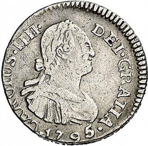 half Real Obverse Image minted in SPAIN in 1795M (1788-08  -  CARLOS IV)  - The Coin Database