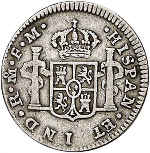 half Real Reverse Image minted in SPAIN in 1790FM (1788-08  -  CARLOS IV)  - The Coin Database