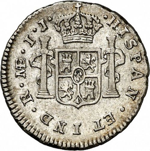 half Real Reverse Image minted in SPAIN in 1793IJ (1788-08  -  CARLOS IV)  - The Coin Database