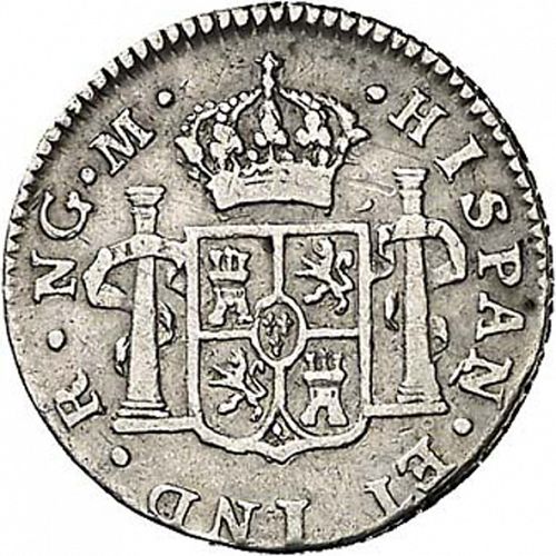 half Real Reverse Image minted in SPAIN in 1795M (1788-08  -  CARLOS IV)  - The Coin Database