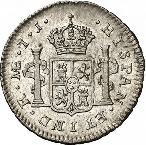 half Real Reverse Image minted in SPAIN in 1801IJ (1788-08  -  CARLOS IV)  - The Coin Database