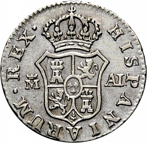 half Real Reverse Image minted in SPAIN in 1808AI (1788-08  -  CARLOS IV)  - The Coin Database