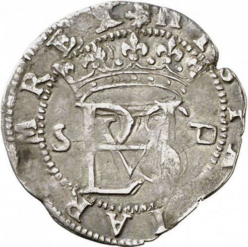 half Real Obverse Image minted in SPAIN in ND/D (1556-98  -  FELIPE II)  - The Coin Database