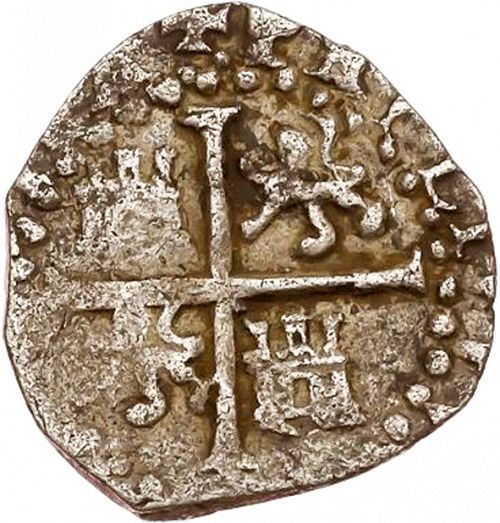 half Real Reverse Image minted in SPAIN in 1588D (1556-98  -  FELIPE II)  - The Coin Database