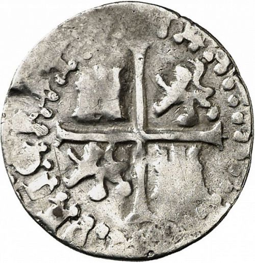 half Real Reverse Image minted in SPAIN in 1589D (1556-98  -  FELIPE II)  - The Coin Database
