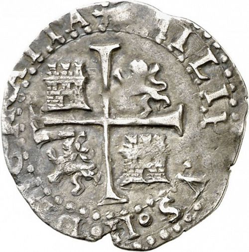 half Real Reverse Image minted in SPAIN in ND/D (1556-98  -  FELIPE II)  - The Coin Database