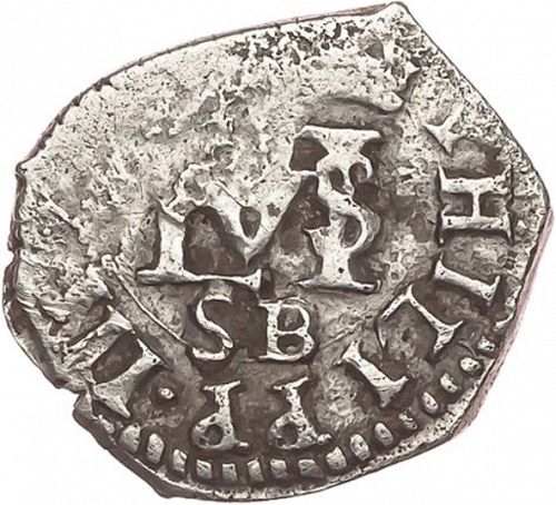 half Real Obverse Image minted in SPAIN in 1610B (1598-21  -  FELIPE III)  - The Coin Database