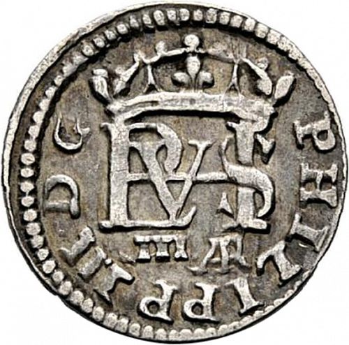 half Real Obverse Image minted in SPAIN in 1614AR (1598-21  -  FELIPE III)  - The Coin Database