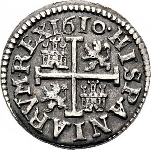 half Real Reverse Image minted in SPAIN in 1610C (1598-21  -  FELIPE III)  - The Coin Database