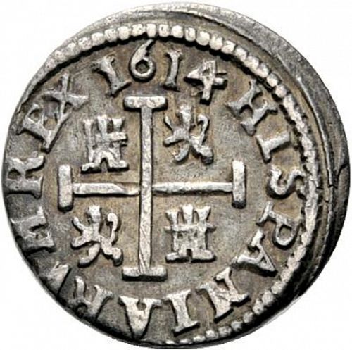 half Real Reverse Image minted in SPAIN in 1614AR (1598-21  -  FELIPE III)  - The Coin Database