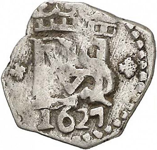 half Real Obverse Image minted in SPAIN in 1627P (1621-65  -  FELIPE IV)  - The Coin Database