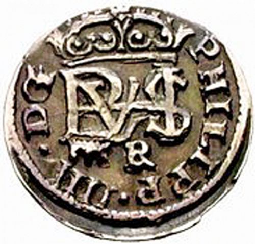 half Real Obverse Image minted in SPAIN in 1651BR (1621-65  -  FELIPE IV)  - The Coin Database