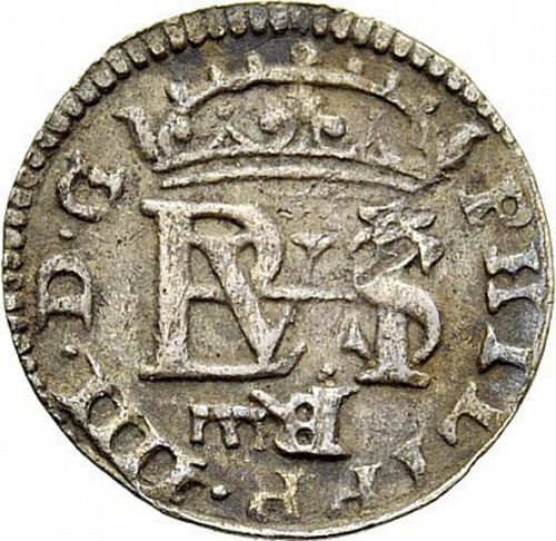 half Real Obverse Image minted in SPAIN in 1652BR (1621-65  -  FELIPE IV)  - The Coin Database