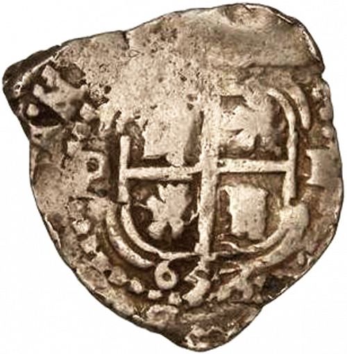 half Real Reverse Image minted in SPAIN in 1653E (1621-65  -  FELIPE IV)  - The Coin Database