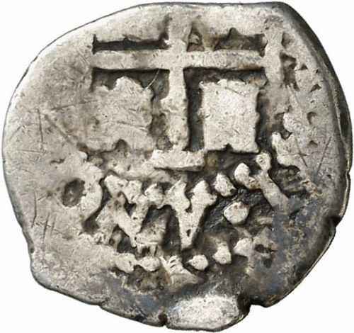 half Real Reverse Image minted in SPAIN in 1657E (1621-65  -  FELIPE IV)  - The Coin Database