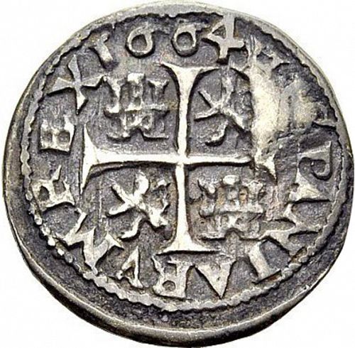 half Real Reverse Image minted in SPAIN in 1664BR (1621-65  -  FELIPE IV)  - The Coin Database