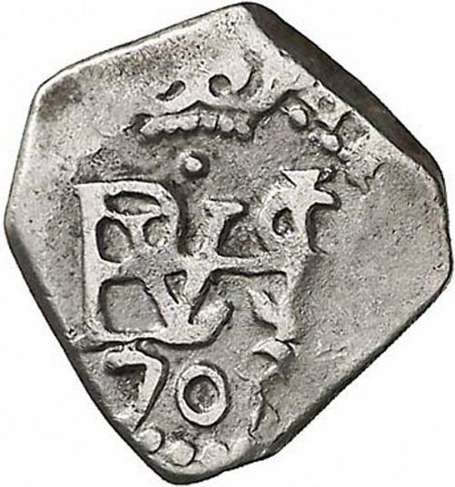 half Real Obverse Image minted in SPAIN in 1703H (1700-46  -  FELIPE V)  - The Coin Database