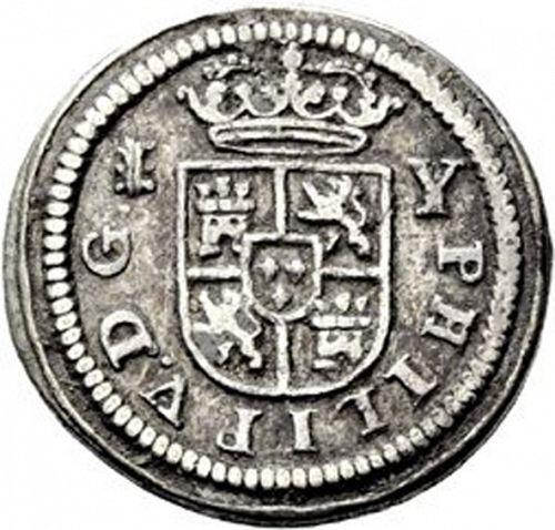 half Real Obverse Image minted in SPAIN in 1708Y (1700-46  -  FELIPE V)  - The Coin Database