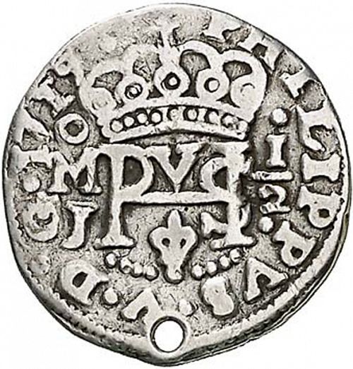 half Real Obverse Image minted in SPAIN in 1719J (1700-46  -  FELIPE V)  - The Coin Database