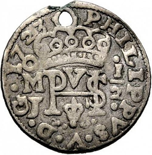 half Real Obverse Image minted in SPAIN in 1723J (1700-46  -  FELIPE V)  - The Coin Database