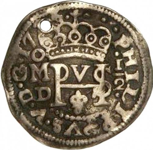 half Real Obverse Image minted in SPAIN in 1726D (1700-46  -  FELIPE V)  - The Coin Database