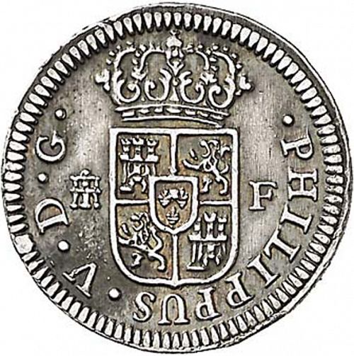 half Real Obverse Image minted in SPAIN in 1728F (1700-46  -  FELIPE V)  - The Coin Database