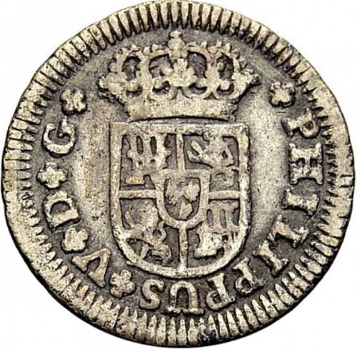 half Real Obverse Image minted in SPAIN in 1730 (1700-46  -  FELIPE V)  - The Coin Database
