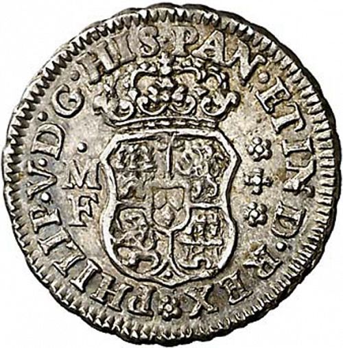 half Real Obverse Image minted in SPAIN in 1734MF (1700-46  -  FELIPE V)  - The Coin Database
