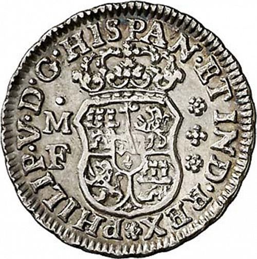 half Real Obverse Image minted in SPAIN in 1735MF (1700-46  -  FELIPE V)  - The Coin Database