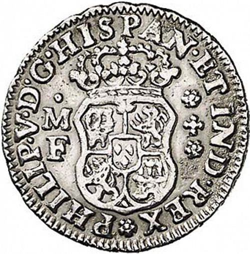 half Real Obverse Image minted in SPAIN in 1736MF (1700-46  -  FELIPE V)  - The Coin Database