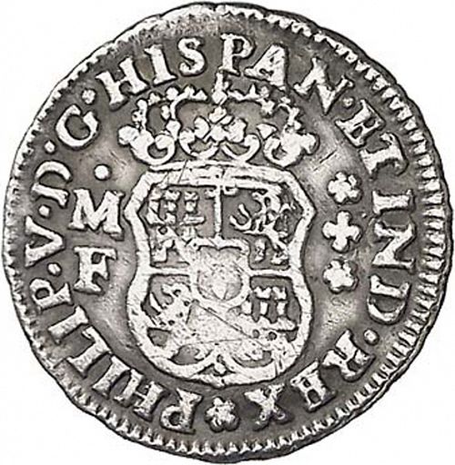 half Real Obverse Image minted in SPAIN in 1737MF (1700-46  -  FELIPE V)  - The Coin Database
