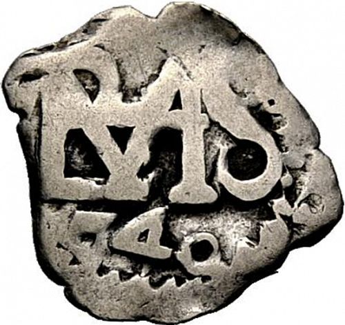 half Real Obverse Image minted in SPAIN in 1740V (1700-46  -  FELIPE V)  - The Coin Database