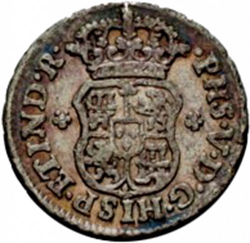 half Real Obverse Image minted in SPAIN in 1743M (1700-46  -  FELIPE V)  - The Coin Database