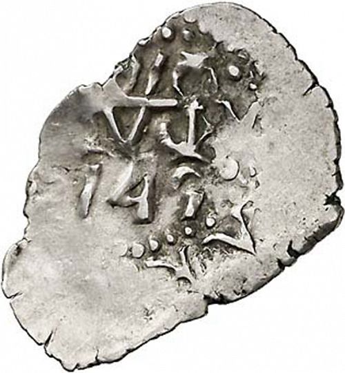 half Real Obverse Image minted in SPAIN in 1745V (1700-46  -  FELIPE V)  - The Coin Database
