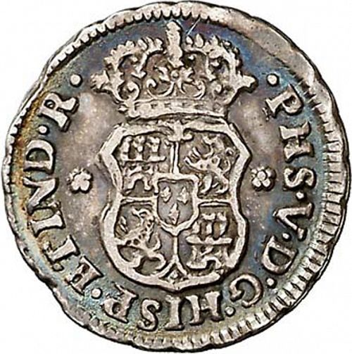 half Real Obverse Image minted in SPAIN in 1747M (1700-46  -  FELIPE V)  - The Coin Database