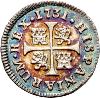 half Real Reverse Image minted in SPAIN in 1731JF (1700-46  -  FELIPE V)  - The Coin Database